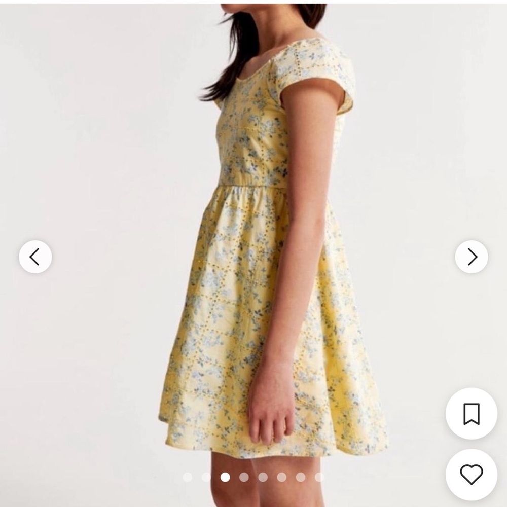 Abercrombie Kids Yellow and Blue Floral Top